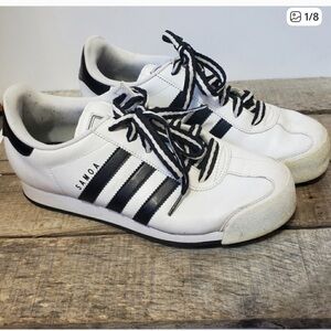 ADIDAS Originals Samoa White & Black Unisex Classic Sneakers 8.5/7.5